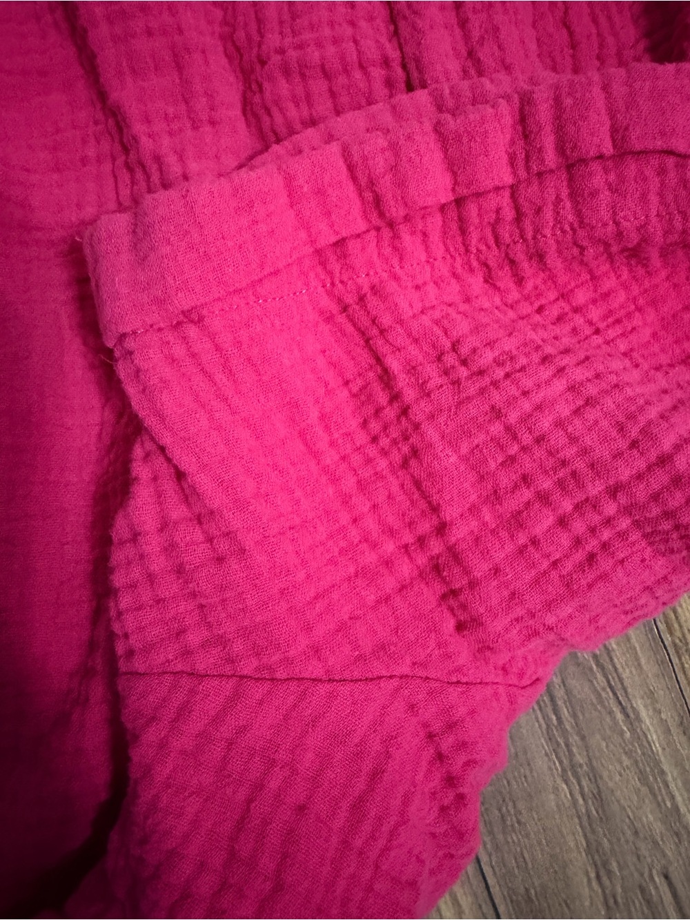 Bright Pink Textured Spaghetti-Strap Camisole - Picture 4 of 4